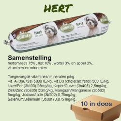 100% Hert worst 400gr (per doos 10st)