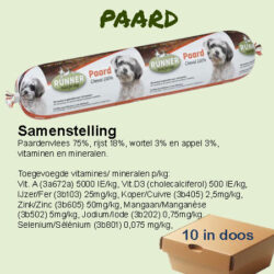 100% Paard worst 400gr (per doos 10st)