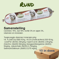 100% Rund worst 400gr (per doos 10st)