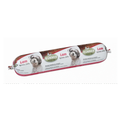 100% Lam worst 400gr per stuk
