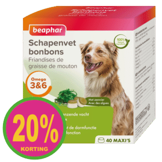 Beaphar schapenvet bonbons zeewier 245gr ACTIE