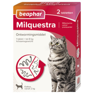 Ontwormen kat 2-12kg  ACTIE