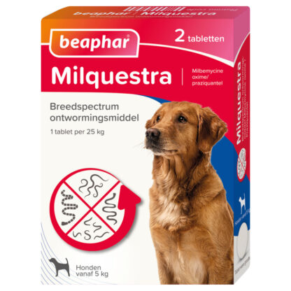 Ontwormen hond 5-50kg 2tabl ACTIE