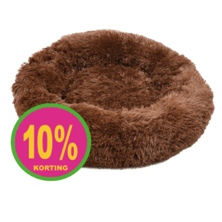 KREMS-BRUIN Donut Mand - Bruin 50x50x18cm