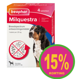 Ontwormen hond 5-75kg 4tabl ACTIE
