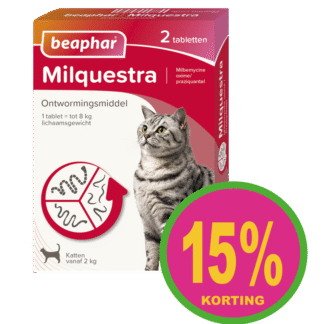 Ontwormen kat 2-12kg  ACTIE