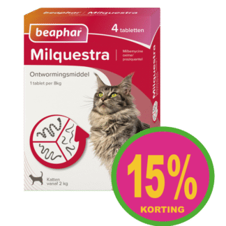 Ontwormen kat 2-12kg 4tabl ACTIE