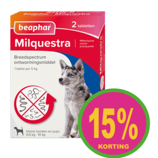 Ontwormen puppy / kleine hond 2tabl ACTIE