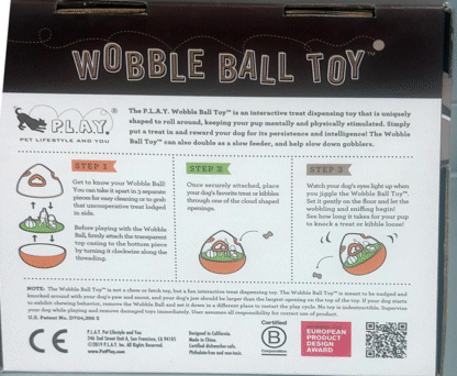 Wobble Ball - Puppy Treat Spinner (blauw) - Afbeelding 2