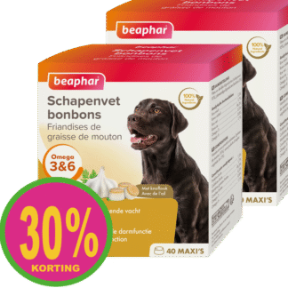 2x Beaphar schapenvet bonbons knoflook 245gr ACTIE