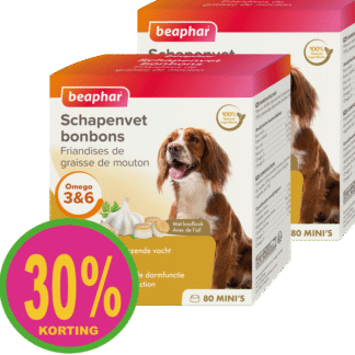 2x Beaphar schapenvet bonbons mini knoflook 245gr ACTIE