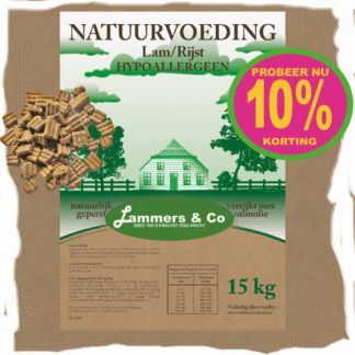 Lam/Rijst geperste brok 15kg - Lammers&Co