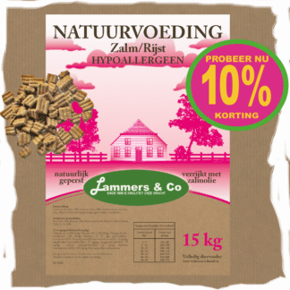 Zalm/Rijst geperste brok 15kg - Lammers&Co