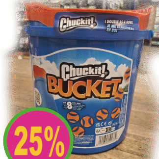 Chuckit - 8 ballen in emmer - ONLINE AKTIE