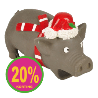 Latex Kerst Zwijntje - met (gezellig) knorgeluidje