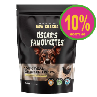 Oscar's Freeze Dried Kippenlever - 50gr