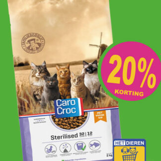CaroCroc Kat - Sterilised 2kg ACTIE