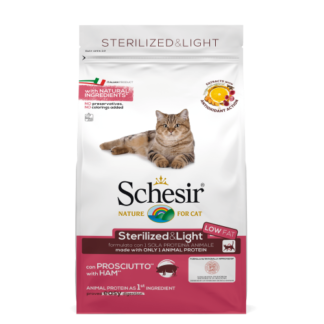 Schesir kat brok sterilized ham 1,5kg