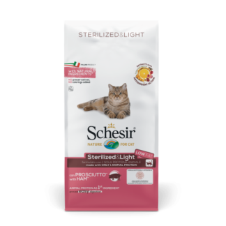 Schesir kat brok sterilized ham 10kg