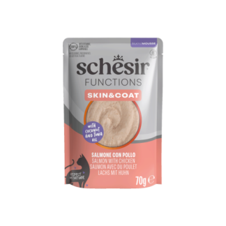 Schesir Special skin&coat kat pouch mousse zalm&kip 12x 70gram
