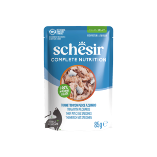 Schesir Complete&Balanced kat pouch gelei tonijn&sardines 12x 85gram