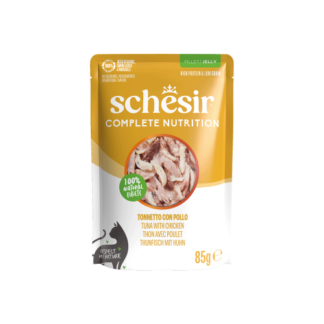 Schesir Complete&Balanced kat pouch gelei tonijn&kip 12x 85gram
