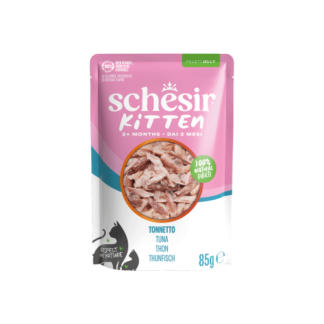 Schesir Kitten Care 3-12 pouch gelei tonijn 20x 85gram