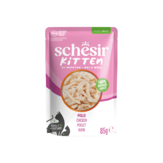 Schesir Kitten Care 3-12 pouch gelei kip 20x 85gram