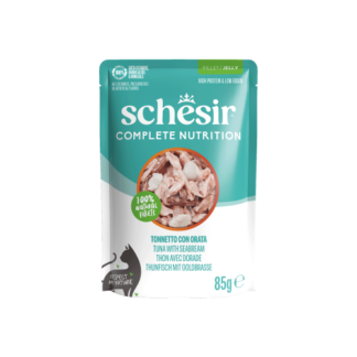 Schesir Complete&Balanced kat pouch gelei tonijn&zeebrasem 12x 85gram
