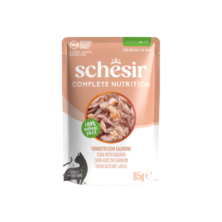 Schesir Complete&Balanced kat pouch gelei tonijn&zalm 12x 85gram