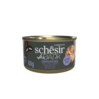 Schesir After Dark kat blik bouillon kip&eend 12x 80gram