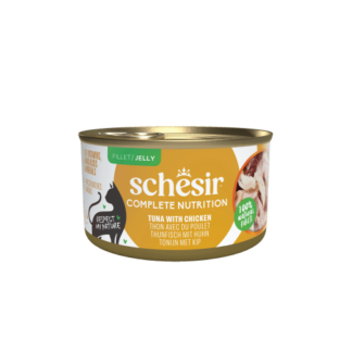 Schesir Complete&Balanced kat blik gelei tonijn&kip 12x 85gram