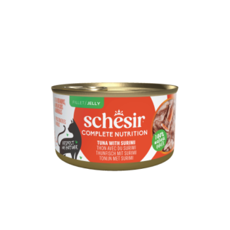 Schesir Complete&Balanced kat blik gelei tonijn&surimi 12x 85gram