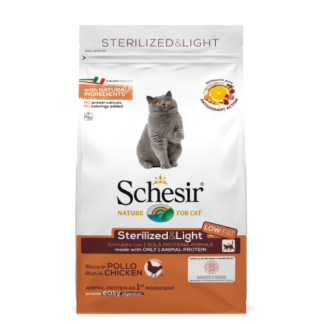 Schesir kat brok sterilized kip 1,5kg