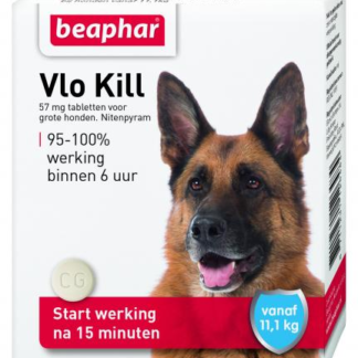 Beaphar vlokill+ hond vanaf 11kg 6tabl