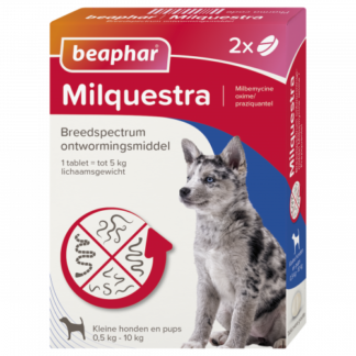 Beaphar Milquestra hond klein/pup 0,5-10kg 2tabl