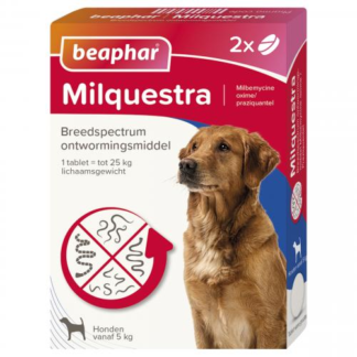 Beaphar Milquestra hond 5-50kg 2tabl
