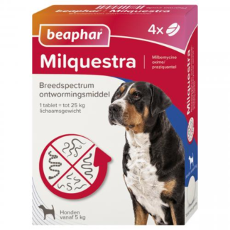Beaphar Milquestra hond 5-75kg 4tabl