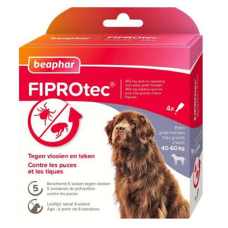 Beaphar FIPROtec parasietbehand hond 40-60kg 4pip