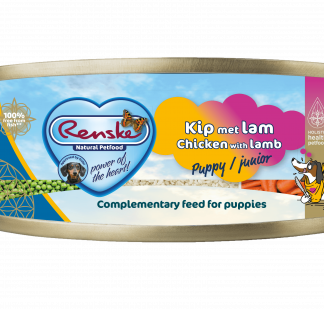 Renske vers vlees maaltijd puppy kip/lam 24x 95gr