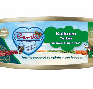 Renske vers vlees maaltijd hond kalkoen graanvrij 24x 95gr