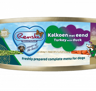 Renske vers vlees maaltijd hond kalkoen/eend 24x 95gr