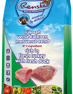 Renske Super Premium droog hond adult kalkoen&eend 6,5kg