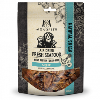 Monopets Fresh Fish air dried snacks seafood squid 70gr