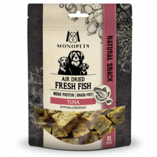 Monopets Fresh Fish air dried snacks XL cubes tuna 100gr