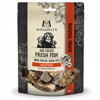 Monopets Fresh Fish air dried snacks cubes redfish 100gr