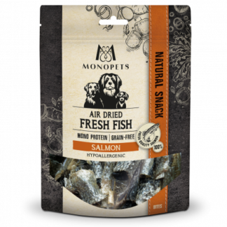 Monopets Fresh Fish air dried snacks salmon skin bites 100gr